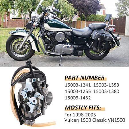 【並行輸入品】 KIPA Carburetor for Vulcan 1500 Classic VN1500 1996-2004 15003-1380 15003-1432 15003-1353 15003-1255 15003-1241の画像