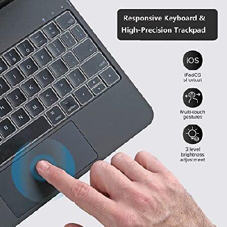 【並行輸入品】 InUnion Magic Keyboard for iPad Pro 11 inch 4th Gen 2022 and 10.9" iPad Air 5th ＆4th Generation， Magnetic Keyboard Case with_4