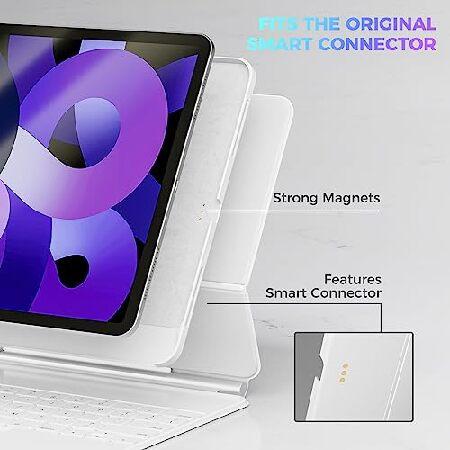 ProCase iPad Pro 12.9インチ 第6/5/4/3世代（2022 2021 2020 2018）用 ケース Magic Keyboard 及び Magic Keyboard Folio に対応 ペン収納 カバー-ホワイト｜inter-trade｜03