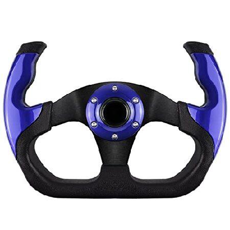 12.9'' LOSCHEN Universal Racing Steering Wheel 6 Bolt Anti-Slip Leather