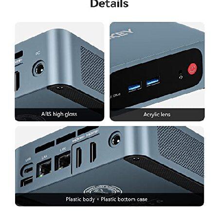 TRIGKEY Dual LAN Mini PC W11 Pro, New 12th Generation Intel N100(4C, 4T) 8G DDR4 500G PCIE1 SSD G5 Mini Computers, 4K@60Hz HDMI,Dual RJ45, Wi-Fi 6, BT｜inter-trade｜05