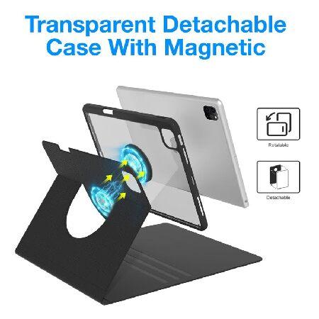 予約販売品 OPAKIT Magnetic Backlit Keyboard Case for iPad Pro 12.9-inch (6th， 5th， 4th， 3rd Generation) - 360 Rotatable Detachable - Wireless Keyboard Case for i