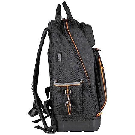 【並行輸入品】 Klein Tools 62800BP バックパック ツールバッグ Tradesman Pro 特大 40ポケット 電気工事士 現場用バックパック 成形底 充電ポート_5