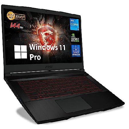 【待望 MSI GF63 Thin Gaming Laptop， 15.6 FHD 144Hz， Intel 6-Core i5-11400H， NVIDIA GeForce RTX 3050， 32GB DDR4， 1TB PCIe SSD， Backlit Keyboard with Anti-Gho