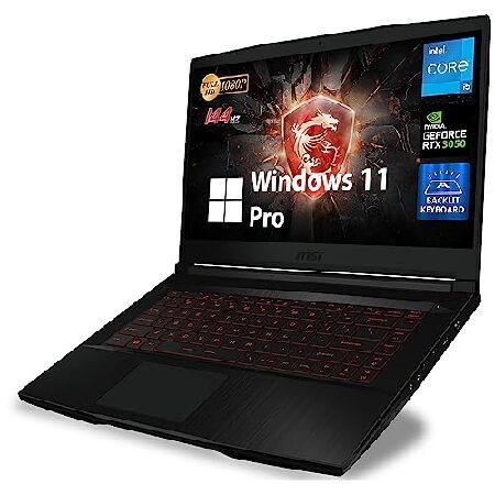 【待望 MSI GF63 Thin Gaming Laptop， 15.6 FHD 144Hz， Intel 6-Core i5-11400H， NVIDIA GeForce RTX 3050， 32GB DDR4， 1TB PCIe SSD， Backlit Keyboard with Anti-Gho