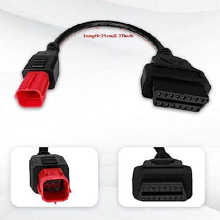 並行輸入品】 Obd2 アダプターケーブル 6ピン モーターバイク