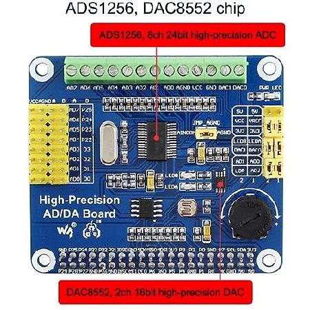 並行輸入品】 高精度AD/DA 拡張ボード Raspberry Pi 4B/Raspberry 3B+/