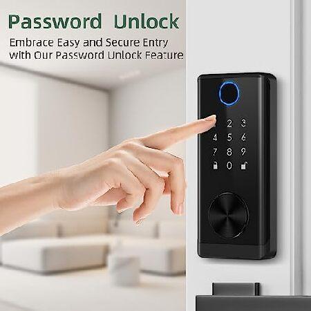 小物 (o^^o) 防水 TTLock APP スマート指紋パスワード RFID カードロック 屋外