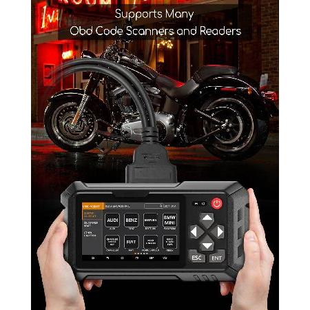 並行輸入品】 2 in 1 オートバイ Obd2 スキャナー診断アダプター 