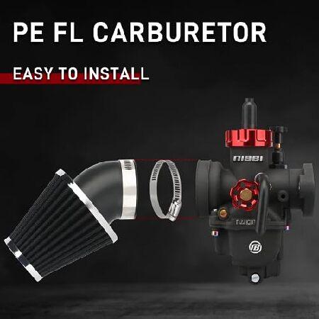 【並行輸入品】 NIBBI PE22FL キャブレターキット PE22mm オートバイキャブレター 48mmエアフィルター付きの画像