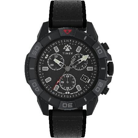 Timex Expedition ブラック クロノグラフ腕時計 並行輸入品】 Timex メンズ Expedition North Ridge 42mm 腕時計