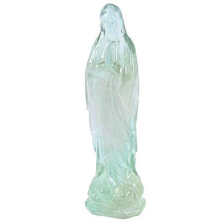 並行輸入品】 Nupuyai 蛍石クリスタルストーン 彫刻 聖母マリア像 祈り
