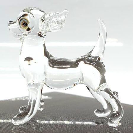 並行輸入品】 Sansukjai チワワ ミニチュア小さな置物 手吹きガラス