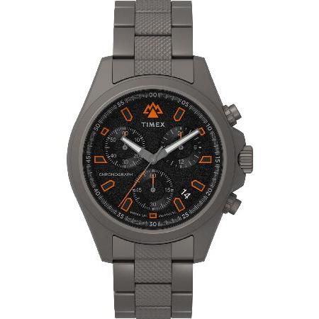 【並行輸入品】 Timex メンズ Expedition North Field 43mm 腕時計 - チタンブレスレット ブラックダイヤル チタンケース, チタン, クラシック