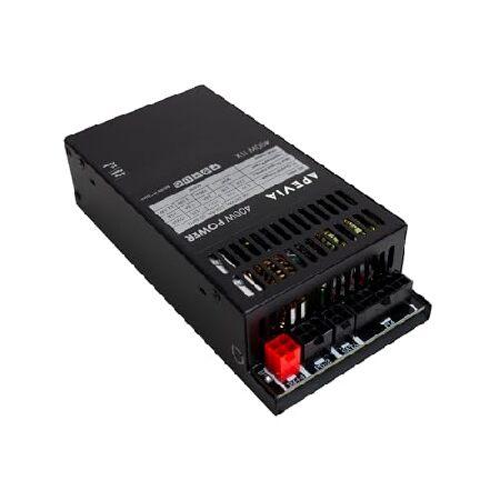 Apevia ITX-Flex ATX/1U 500W Alimentation entièrement modulaire, PFC actif à gamme complète 90-264V, CA pour système POS AIO Desktop Gaming Server facteur de forme réduite