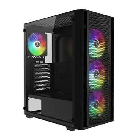 並行輸入品】 GAMDIAS AURA GC2 ELITE ARGB ATX ミドルタワーPCケース