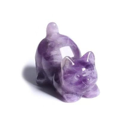 ✨GW特価✨モーゼル　アメジストガラスミニベース　百合の彫刻　置物　アンティーク 並行輸入品】 CrystalTears アメジスト クリスタル 猫 置物 彫刻