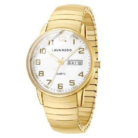 並行輸入品】 Gold Watches for Men with Easy to Read Dial 