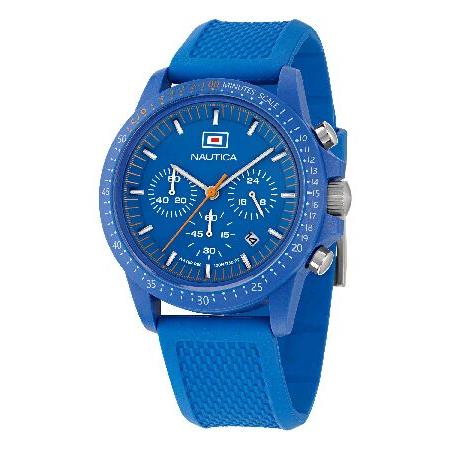 【並行輸入品】 Nautica Oneメンズ腕時計。, ブルー/ブルークロノ/ブルー。, モダン