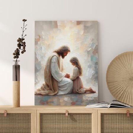 オリジナルB2キリスト額装絵画ポスター 並行輸入品】 額入り イエス クリスチャン 宗教 キャンバス ウォール