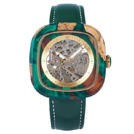 並行輸入品】 BOBO BIRD メンズ 木製腕時計 スクエア スケルトン 機械