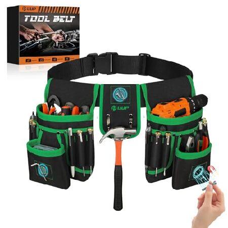 【並行輸入品】 Magnetic Tool Belt for Men, 26 Pockets Heavy Duty Tool Pouch, Magnet Holster Nail Utility Toolbelt Detachable Adjustable Waist Holder | ブランド登録なし