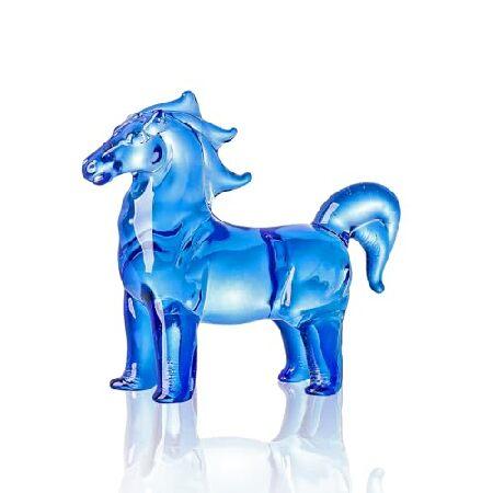 並行輸入品】 LONGWIN 手作りのガラス馬の置物コレクション用