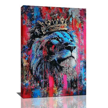並行輸入品】 Zyphren Banksy Lion ウォールアート グラフィティ