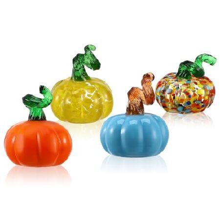 小さめかぼちゃ　ガラス細工　ミニチュア ハロウィン かぼちゃ 置物 ガラス細工 ミニチュア グラススクエア プチ