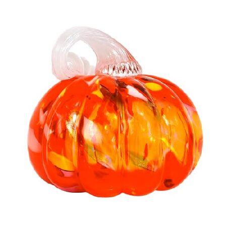 並行輸入品】 ORRFIDDY 5.1インチ 手吹きガラス カボチャ ハロウィーン