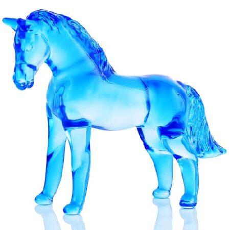並行輸入品】 YWHL ブルーガラス 馬 ギフト 女性用 男性用 クリスタル
