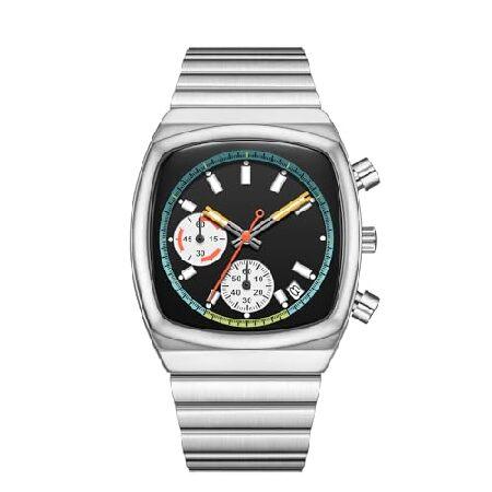 並行輸入品】 CILOA Mens Watches Chronograph Stainless Steel