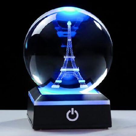 並行輸入品】 Enjinkail 3D クリスタルボール パリ エッフェル塔