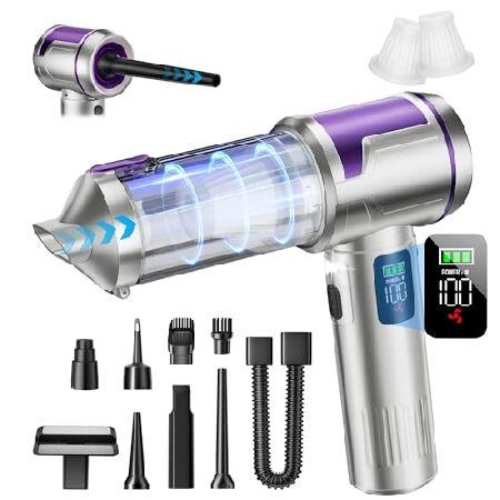 【並行輸入品】 AOHPEGN Handheld Car Vacuum Portable Cordless, 22000Pa High-Power Suction Hand held Vacuum Cleaner ＆ Air Duster for Car Cleaning, Home | ブランド登録なし