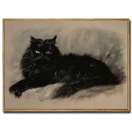 インテリアアート　油絵　Vintage 並行輸入品】 ARTZIO ビンテージフレーム入り馬ウォールアート油絵