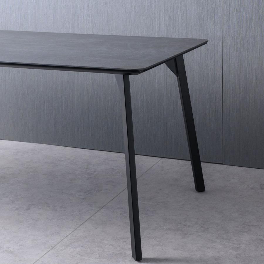 綾野製作所 REGLE セラミック ダイニングテーブル 角R 天板 スリム