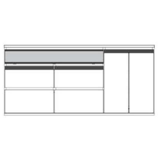 モーブル Break ブレイク 150 AVボードH リビング キャビネット サイドボード 収納 幅150 奥行42 高さ70 ナチュラル ブラウン 国産 完成品 | Meuble | 01