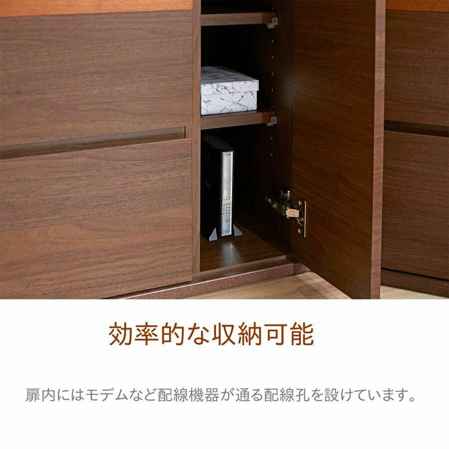 モーブル Break ブレイク 80 AVボードH リビング キャビネット 収納 開き扉 幅80 奥行42 高さ70 ナチュラル ブラウン 国産 完成品 | Meuble | 05