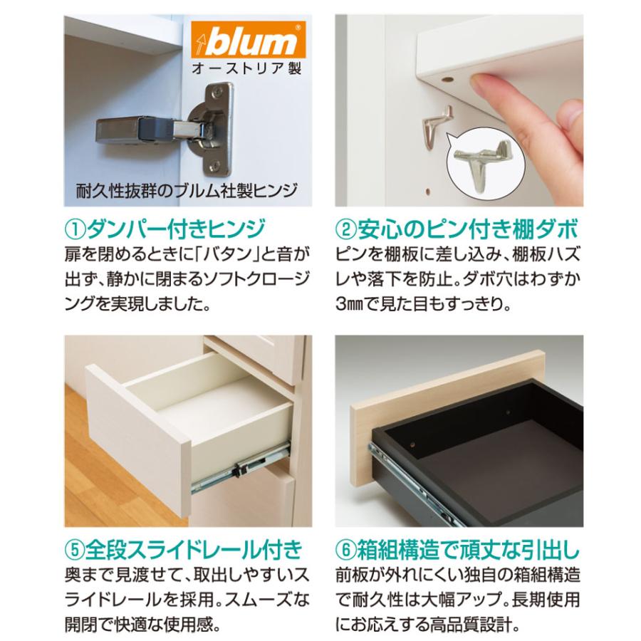 カウンター下すきまくん エンドコーナー SCL 奥行き35cm 左置き用  セミオーダー オープン 棚 14色 |  | 02