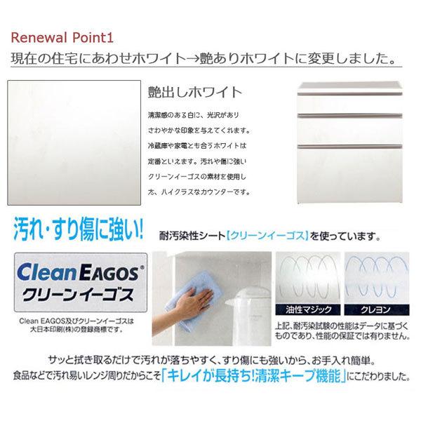 ステンレス キッチンカウンター 幅80 艶出し ホワイト eg-0003 ステンレス キッチンカウンター 幅80 艶出し ホワイト eg-0003