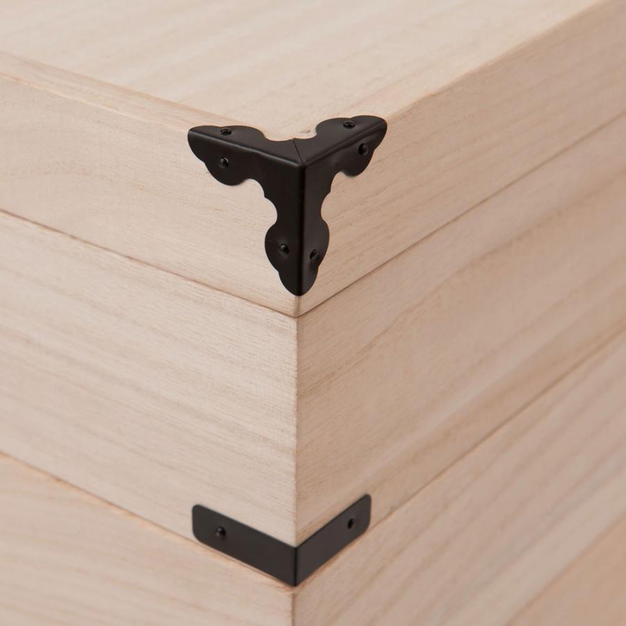 桐衣装箱 3段 高さ33 収納 ケース 着物 たとう紙 gb-0004