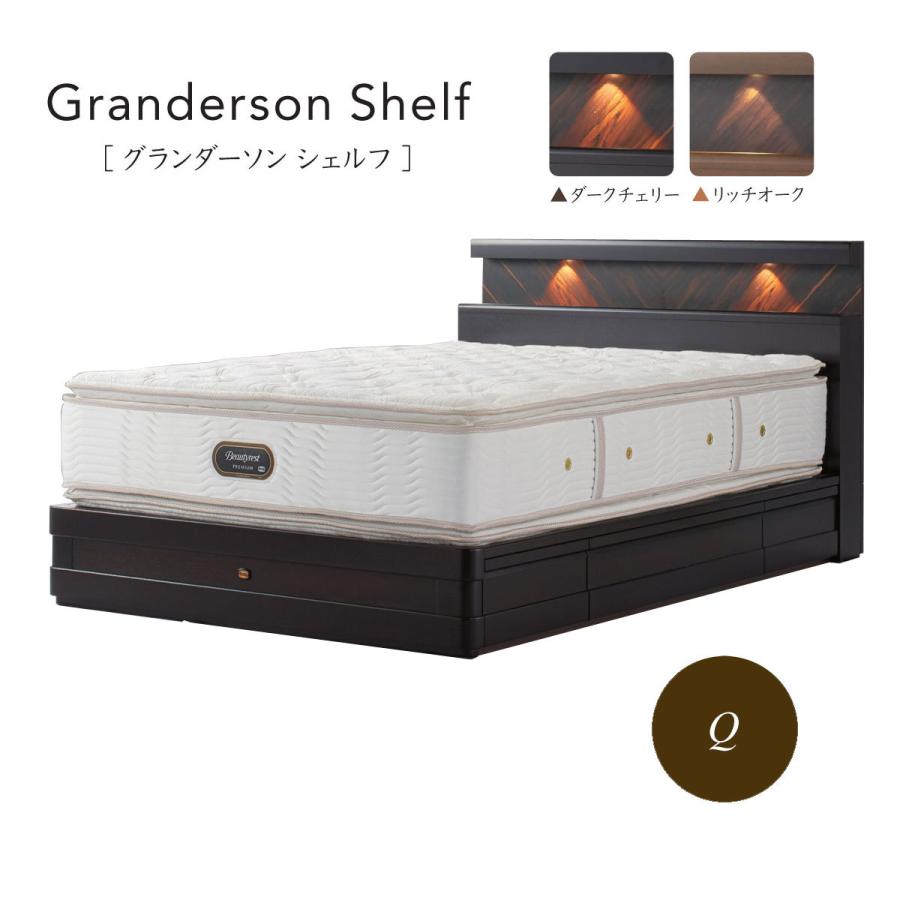 SIMMONS シモンズベッド Granderson Shelf グランダーソンシェルフ 抽出付フレームのみ SR2110029 クイーン