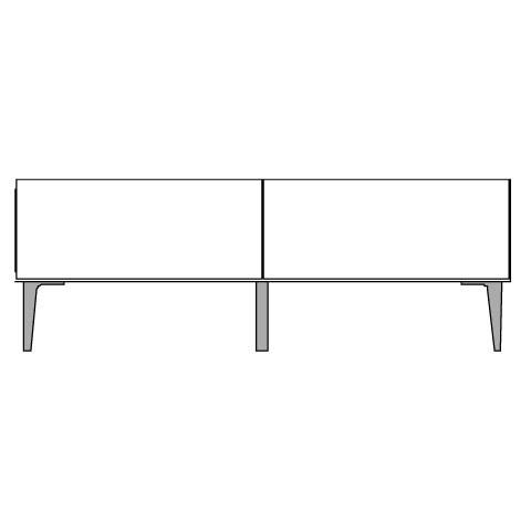 モーブル TOWN タウン 120 AV ローボード テレビ台 TV リビング 収納 幅120cm 奥行43cm 高さ42cm ホワイト ブラック 完成品 国産 日本製 壁掛け対応 | Meuble | 01