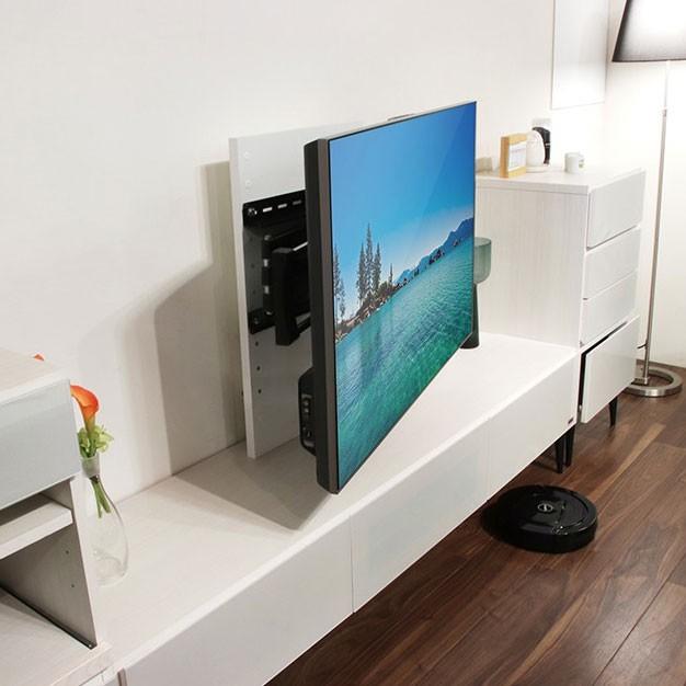 モーブル TOWN タウン 180 AV ローボード テレビ台 TV リビング 収納 幅180cm 奥行43cm 高さ42cm ホワイト ブラック 完成品 国産 日本製 壁掛け対応 | Meuble | 04