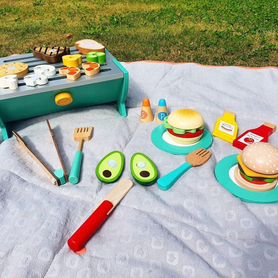木製おもちゃ Play q バーベキューセット 輸入おもちゃ ごっこ遊び Toy q Interior3i 通販 Yahoo ショッピング