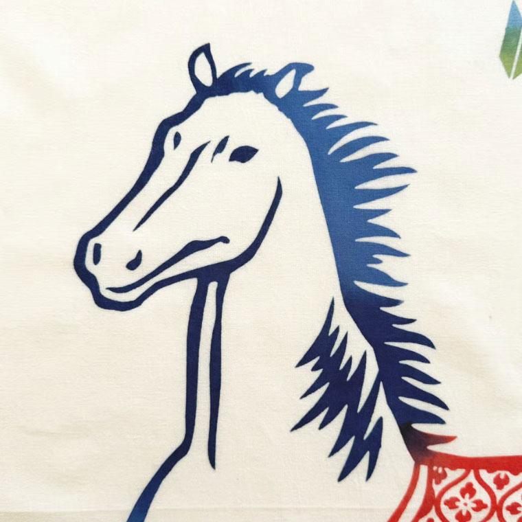 にじゆら 手ぬぐい 招福馬 日本製 手拭い 綿100% メール便可 |  | 03