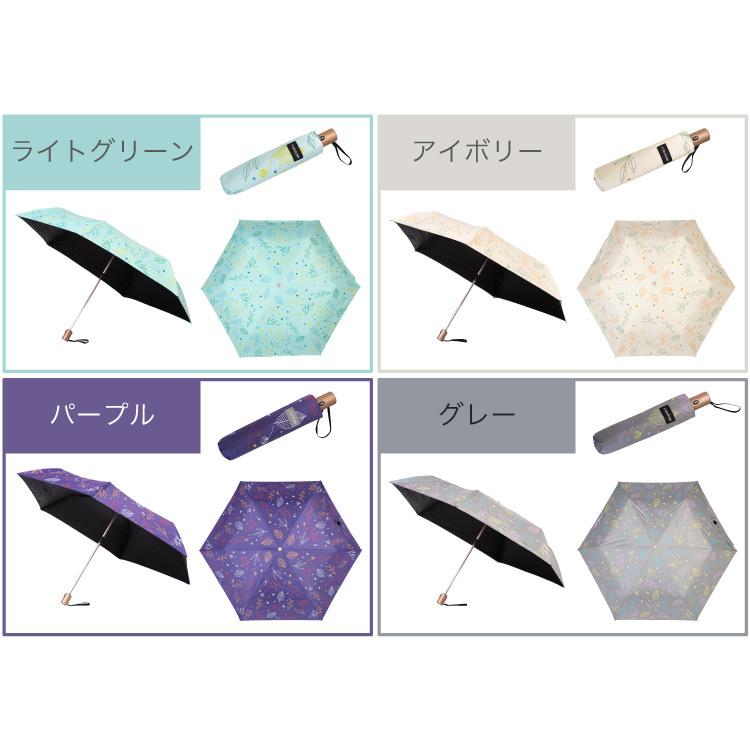 折りたたみ傘 自動開閉 コンパクト 折り畳み傘 おしゃれ 軽量 女性でも使いやすい F-SEASONS 無地 / リーフ柄 |  | 31