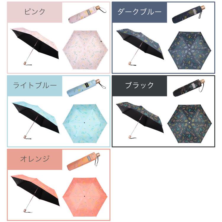 折りたたみ傘 自動開閉 コンパクト 折り畳み傘 おしゃれ 軽量 女性でも使いやすい F-SEASONS 無地 / リーフ柄 |  | 32