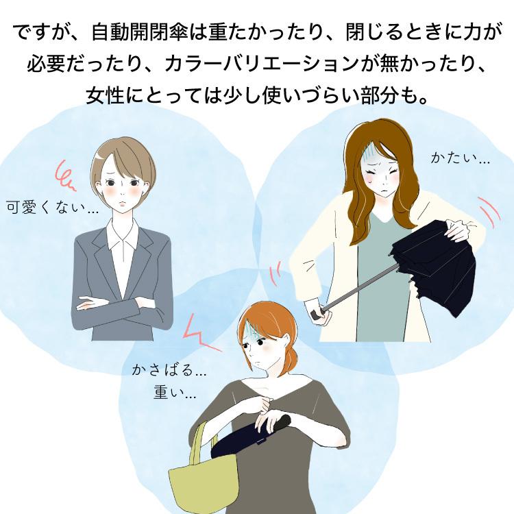 折りたたみ傘 自動開閉 コンパクト 折り畳み傘 おしゃれ 軽量 女性でも使いやすい F-SEASONS 無地 / リーフ柄 |  | 20