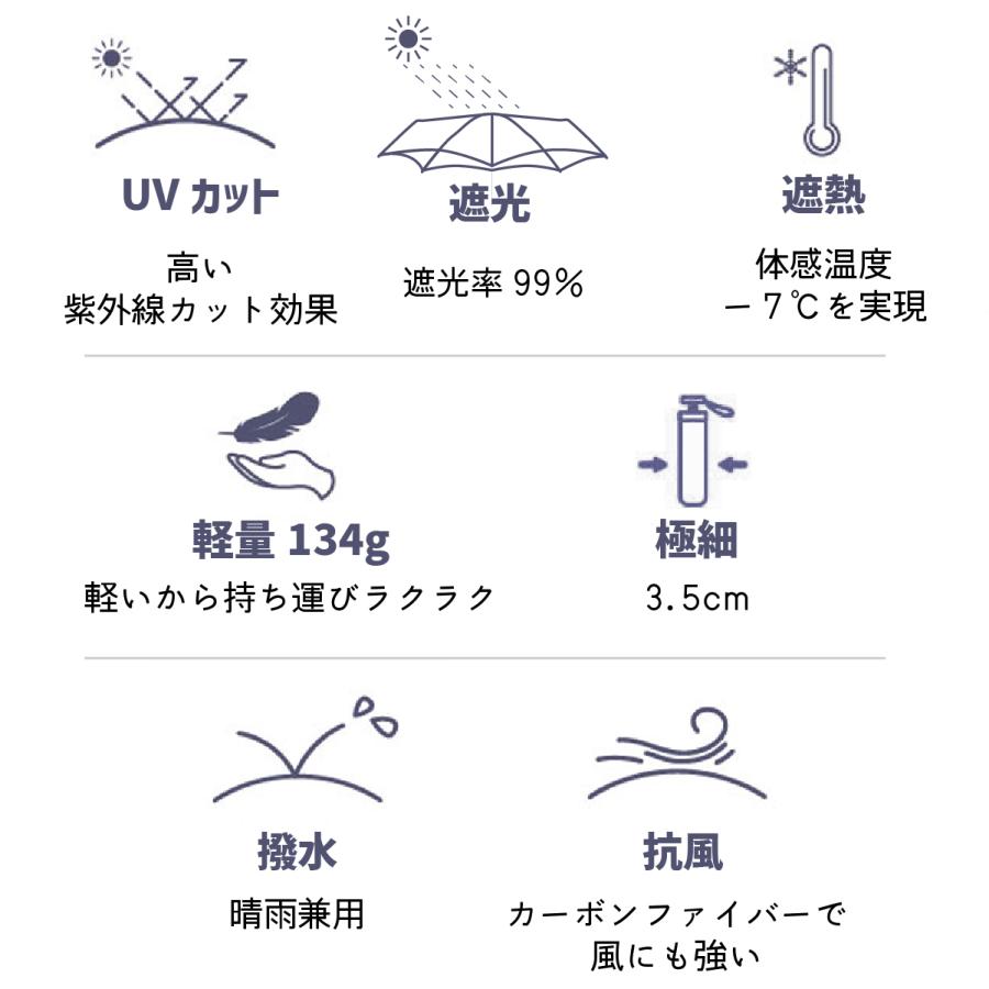 F-SEASONS M31 カーボン骨 超軽量 遮熱 折りたたみ傘 日傘  6本骨 手動 柄 遮光 UVカット 90cm UPF50+ 抗風 晴雨兼用傘 超撥水 レディース メンズ 【ギフト】 |  | 08